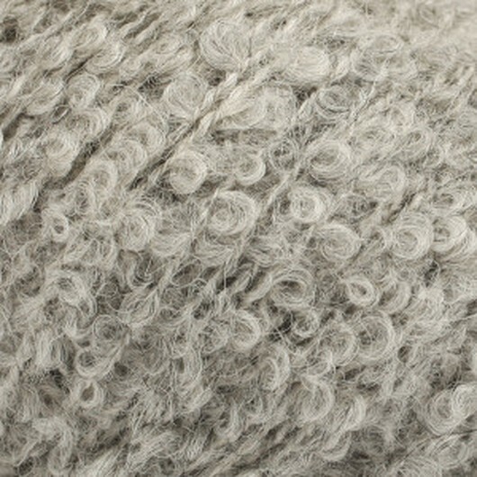 Drops Alpaca Bouclé Garn Mix 5110 Ljus grå