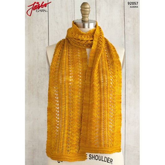 Sage Smudging Scarf - Halsduk Stick-opskrift 160x22,5cm