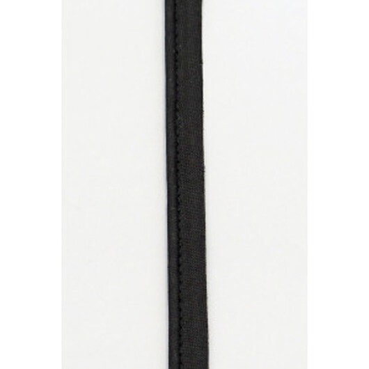 Passpoalband i Metermått Polyester/Bomull 900 Svart 8mm - 50cm