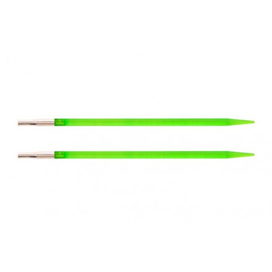 KnitPro Trendz Ändstickor Akryl 13cm 3,75mm US5 Fluorescerande grön