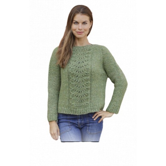 Clover by DROPS Design - Tröja Stickmönster str. S - XXXL