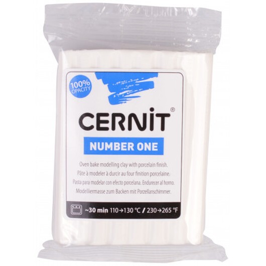 Cernit Modellera Unicolor 029 Vit opak 56g