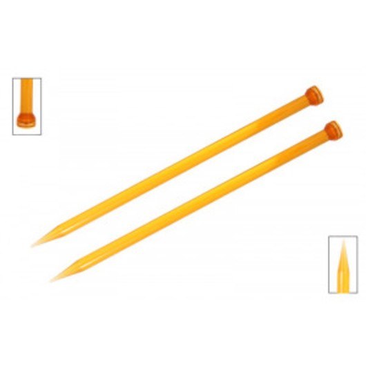 KnitPro Trendz Stickor / Jumperstickor Akryl 35cm 10,00mm / 13.8in US15 Orange