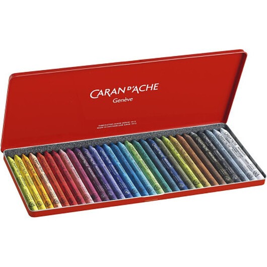 CARAN D'ACHE Neocolor I, L: 10 cm, tjocklek 8,5 mm, mixade färger, 30 st./ 1 förp.