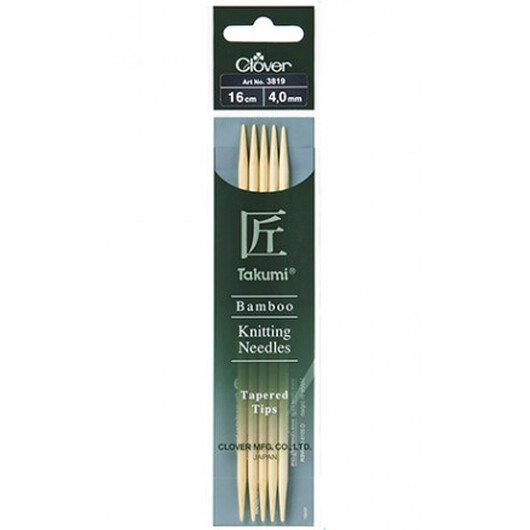 Clover Takumi Stickor Bambu 16cm 4.00mm