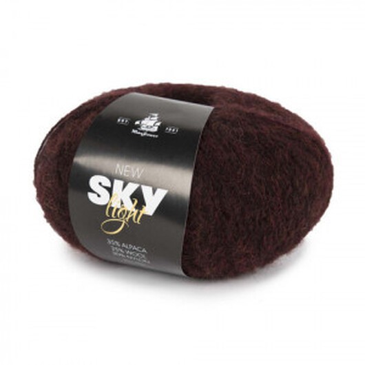 Mayflower New Sky Light Garn Unicolor 76 Aubergine