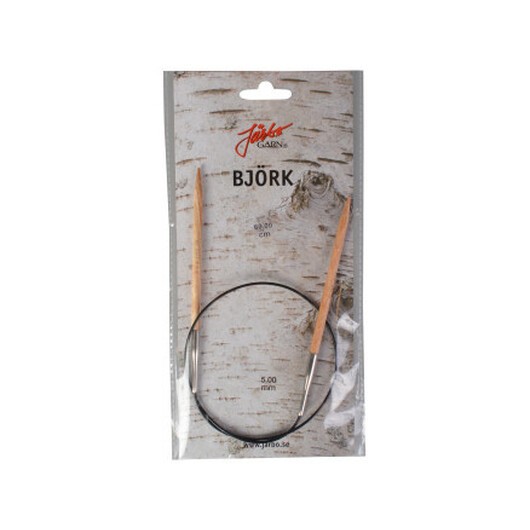 Järbo Björk Rundstickor Björk 60cm 5,00mm / 23.6in US8