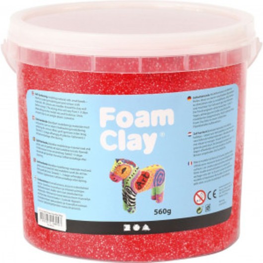Foam ClayÂ® , röd, 560 g/ 1 hink