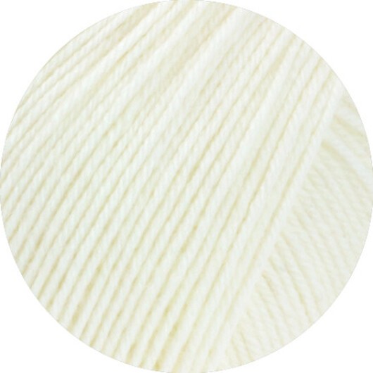 Lana Grossa Meilenweit 100 SETA Garn 24 Briljantvit