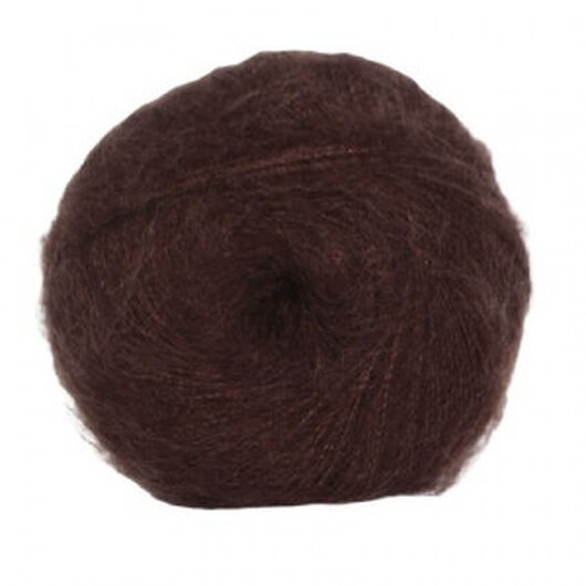 Hjertegarn Silk Kid Mohair Garn 1116 Brun