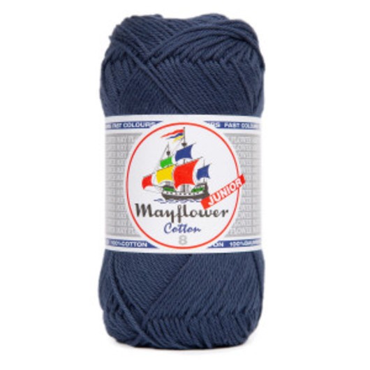 Mayflower Cotton 8/4 Junior Garn 109 Jeansblå