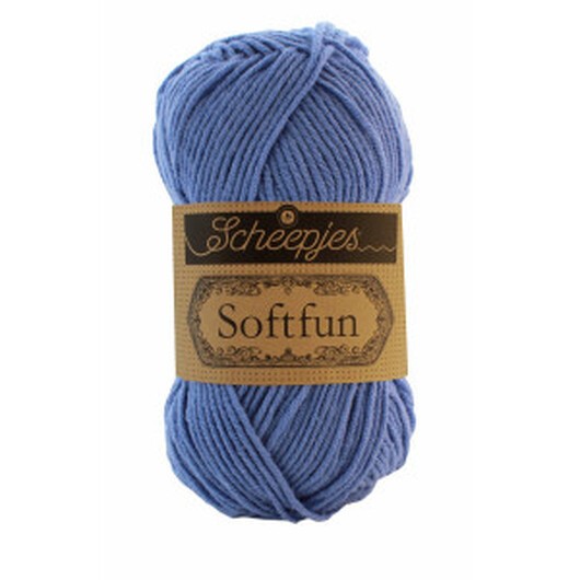 Scheepjes Softfun Garn Unicolor 2609 Lavendel Blå