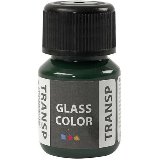 Glasfärg transparent, briljantgrön, 30 ml/ 1 flaska