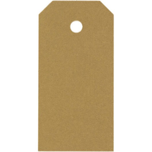 Manilaklistermärken, storlek 4x8 cm, 250 g, guld, 1000 st / 1 pk.