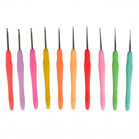 Infinity Hearts Rainbow XXS Virknålset 13cm 0,5-2,75 mm 10 storlekar