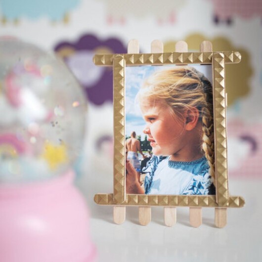 DIY Fotoramar av Glasspinnar av Rito Krea - DIY Fotoram Guide