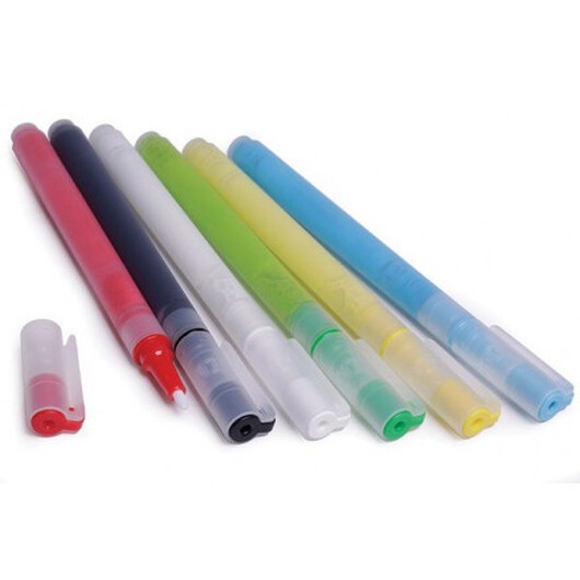 Sten Tusch Ass. färger 1mm - 6 st.