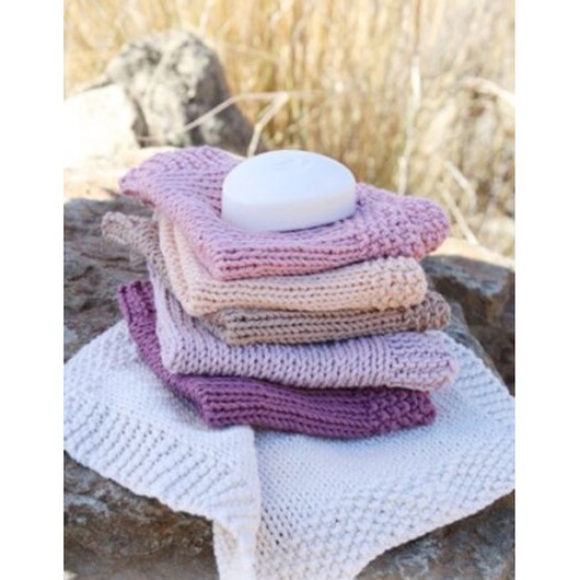 Scrubbie by DROPS Design - Disktrasor Stick-mönster 28x27 cm