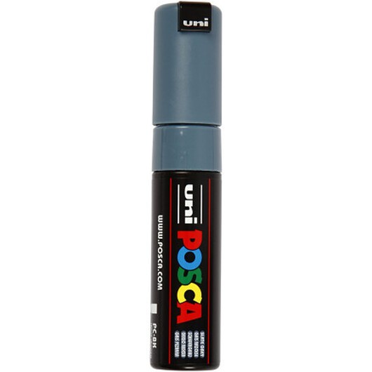 Posca Marker , nr. PC-8K, spets 8 mm, Broad, slate grey, 1 st.