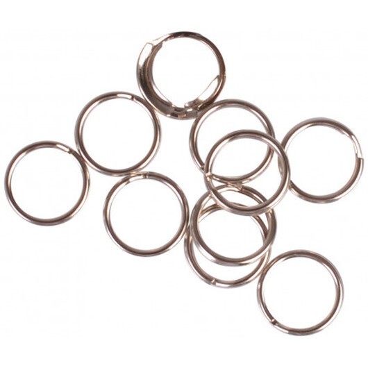 Infinity Hearts Nyckelring Tunn Silverfärgad 10mm - 10 st