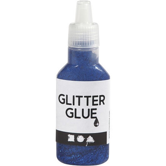 Glitterlim, mörkblå, 25 ml/ 1 flaska