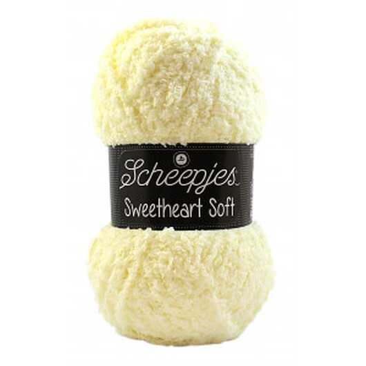 Scheepjes Sweetheart Soft Garn Unicolor 25 Vaniljgul