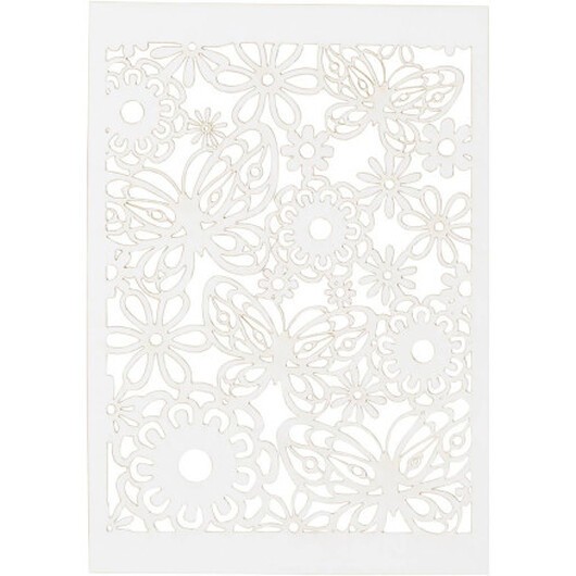 Spetskartong, ark 10,5x15 cm, 200 g, vit, 10 st./ 1 förp.