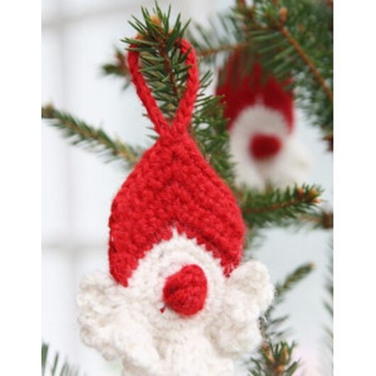 Red Nose Santa by DROPS Design - Jultomte Virk-mönster 8 cm - ca 10 stk.