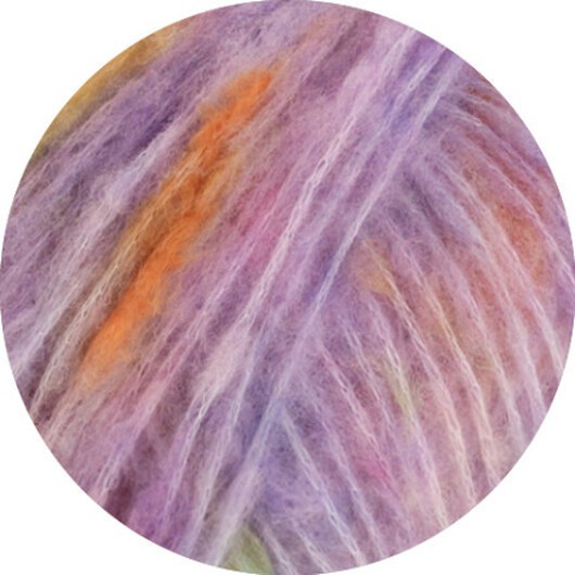 Lana Grossa Cassata Garn 3 Delikat lila/Rosa/Gul/Lila