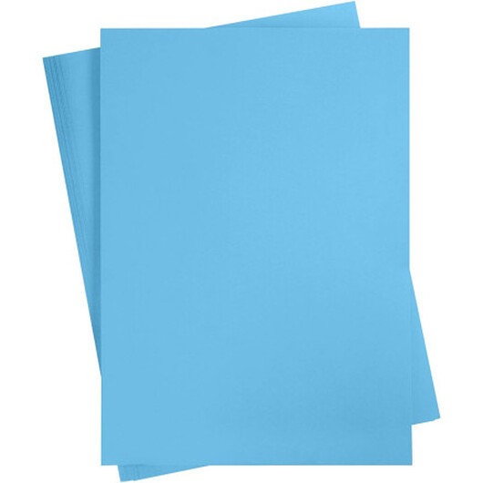 Kartongpapper, A2, ark 420x594 mm, 180 g, blå, 10 ark/ 1 förp.