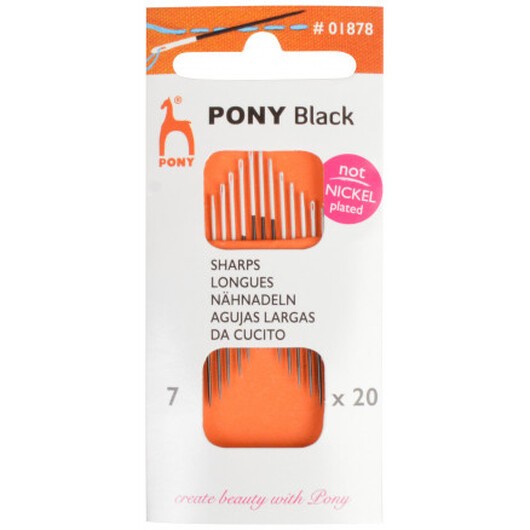 Pony Black Synål Str. 7 - 20 styck