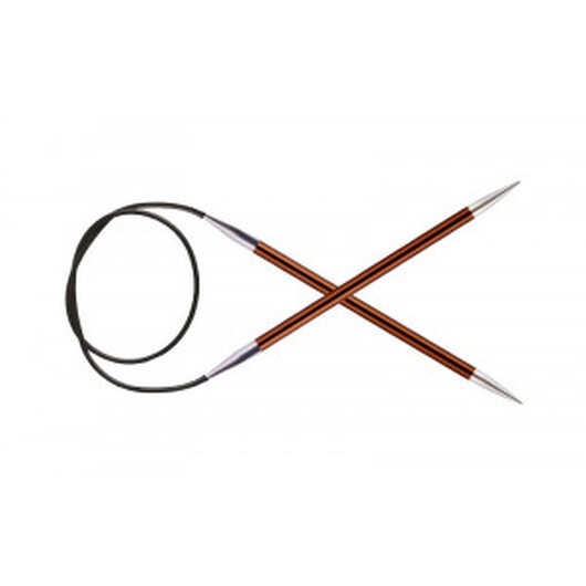 KnitPro Zing Aluminium Rundstickor 100cm 5,50mm / 39.4in US9 Sienna