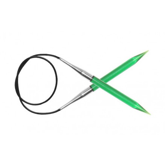 KnitPro Trendz Rundstickor Akryl 100cm 9,00mm / 39.4in US13 Green