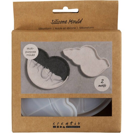 Silikonform, Konkylie, H: 0,6 cm, L: 12 cm, B: 8-9 cm, 2 st / 1 pk.