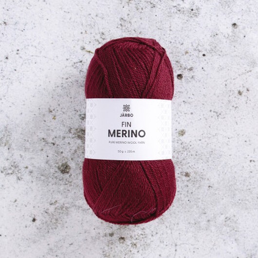 Järbo Fine Merino Garn 324 Rödvin