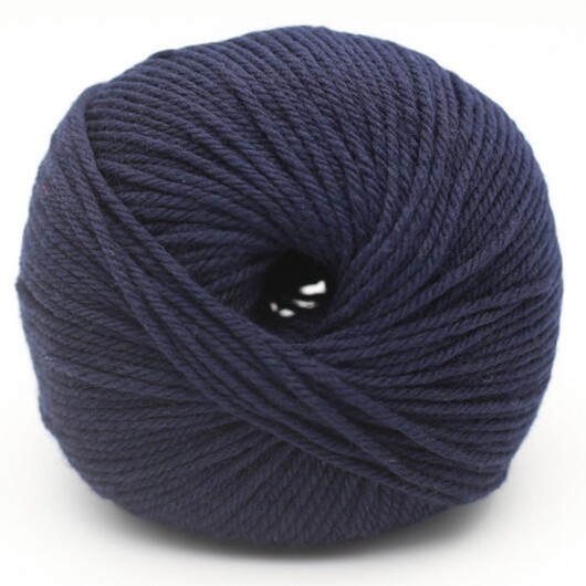 Kremke Soul Wool The Merry Merino 140 GOTS Garn 26 Marinblå