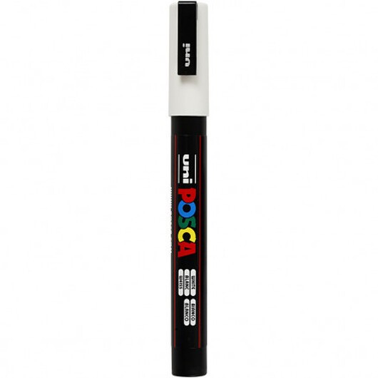 Posca Tusch, spets: 0,9-1,3 mm, PC-3M, 1 st., vit