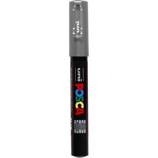 Posca Marker , nr. PC-1M, spets 0,7 mm, extra fine, silver, 1 st.
