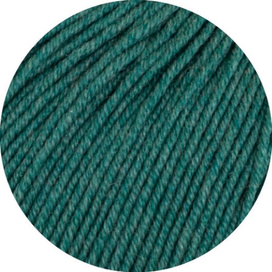 Lana Grossa Cool Wool Melangé Garn 425 Mörkgrå