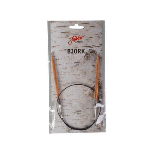 Järbo Björk Rundstickor Björk 60cm 6,00mm / 23.6in US10