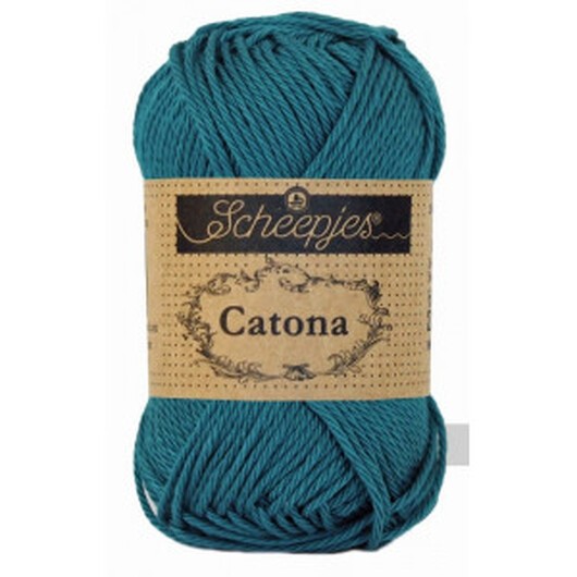 Scheepjes Catona Garn Unicolor 400 Petrol Blue