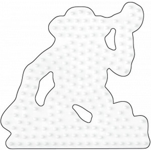 Hama Midi Pärlplatta Apa Vit 9x9cm - 1 st.