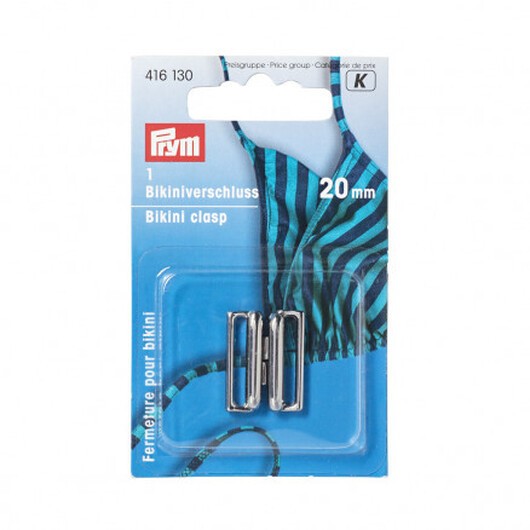 Prym Bikinispänne Plast Silver 20mm - 1 set