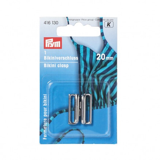 Prym Bikinispänne Plast Silver 20mm - 1 set