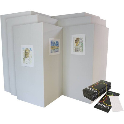 Displayväggar och häftmassa, 1 set