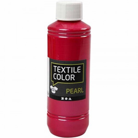 Textilfärg, rosa, pärlemor, 250 ml/ 1 flaska