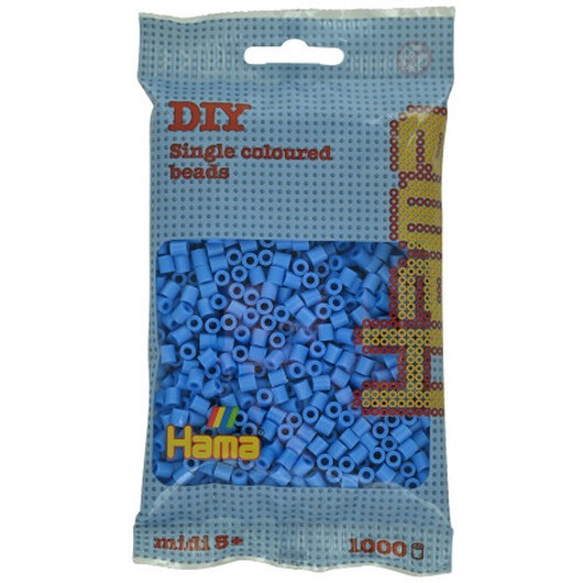 Hama Midi Pärlor 207-119 Clear Blå - 1000 st.