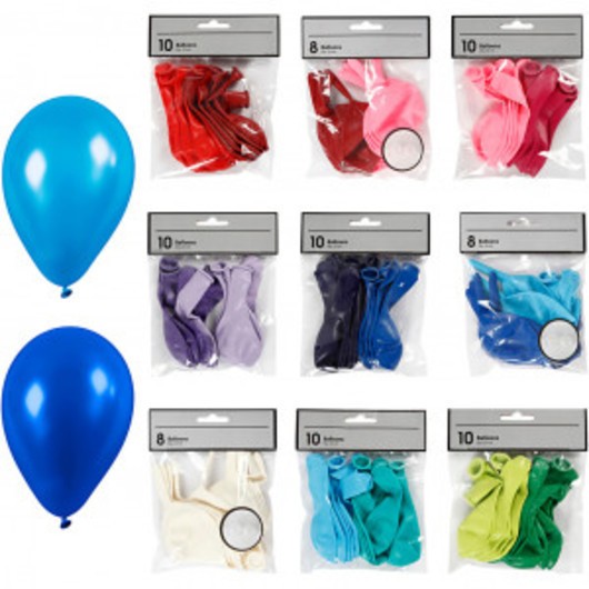 Ballonger, 30 förp., mixade färger