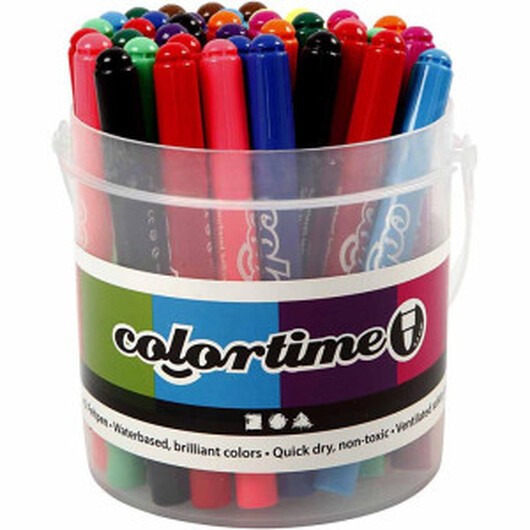 Colortime-pennor, spets 5 mm, mixade färger, 42 st./ 1 förp.