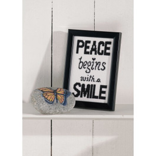 Permin Broderikit Aida Peace 9x14cm